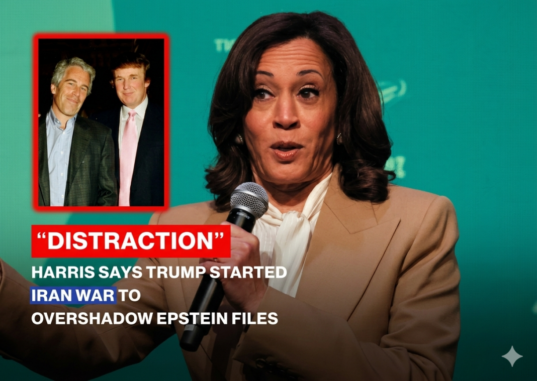 Kamala Harris Claims Trump Used Iran Conflict as “Diversion” from Epstein Files Controversy