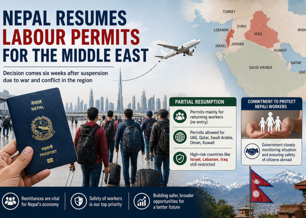 Nepal Resumes Labour Permits for the Middle East Amid Regional Conflict Nepal Resumes Labour Permits for the Middle East Amid Regional Conflict